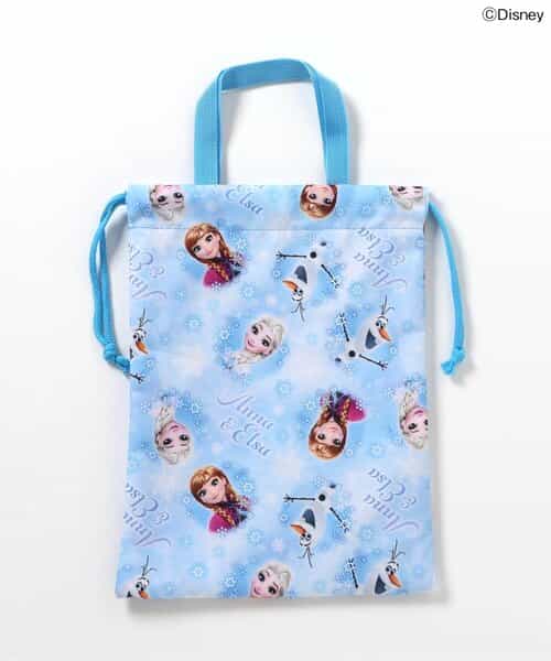 【アナと雪の女王】総柄縦型巾着