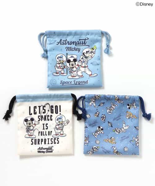 【ミッキー＆フレンズ】巾着3枚セット