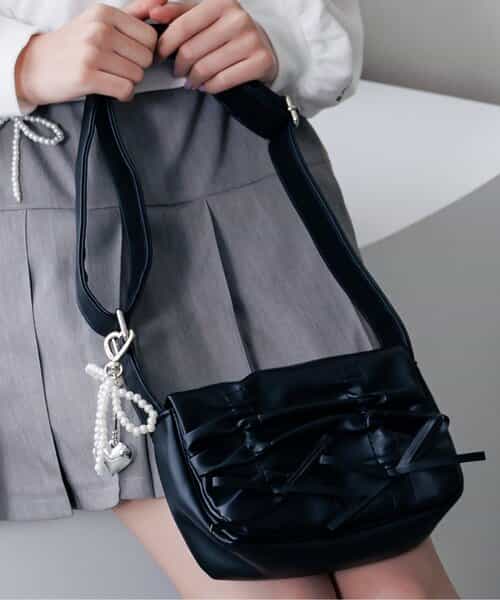 リボンギャザーショルダー