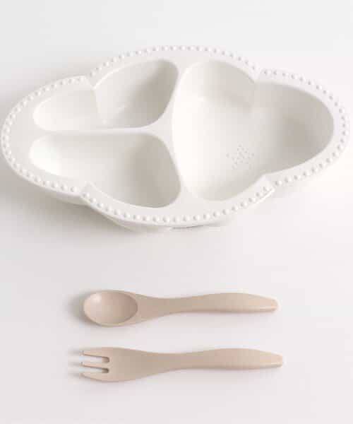 Baby Plate&cutlery(ホワイト)