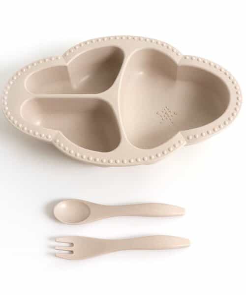 Baby Plate&cutlery(ベージュ)
