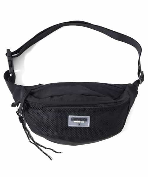 メッシュポケットボディバッグ