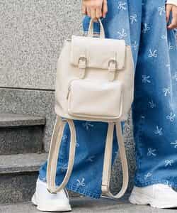 Wベルトフラップミニリュック