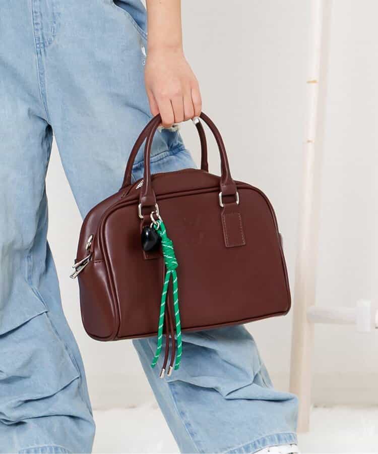 チャーム付き2WAYボストンバッグ