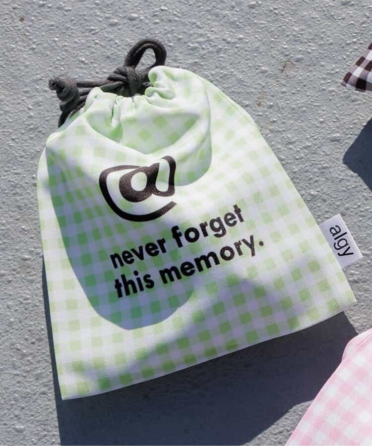 アイコンチェック巾着