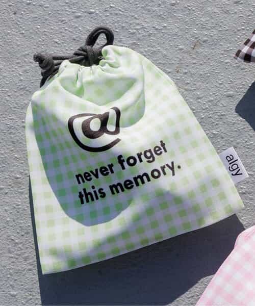 アイコンチェック巾着