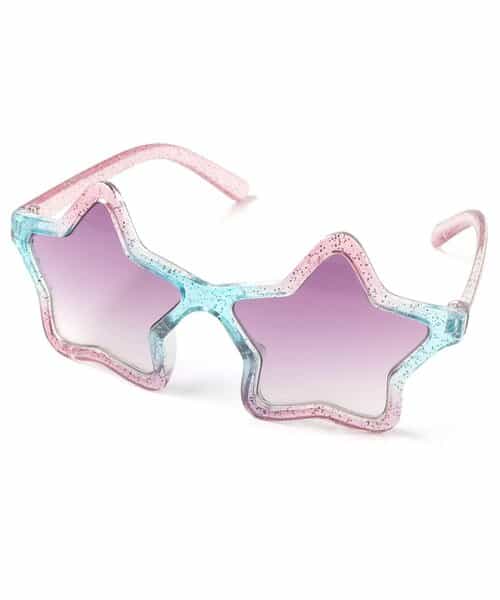 【UVカット】サングラス(スター・ピンクブルー)