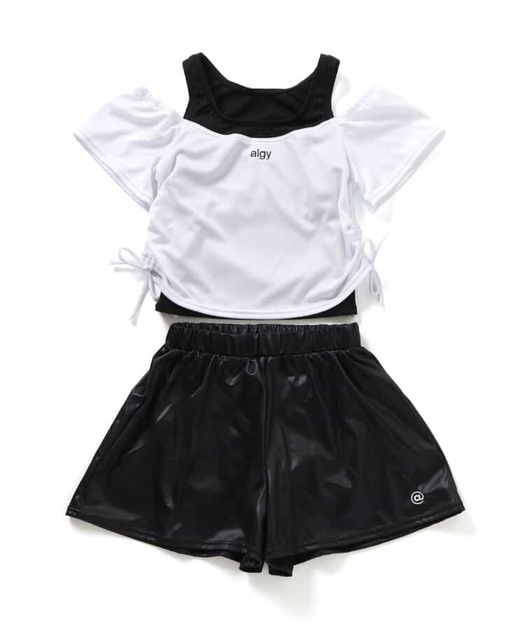 algyレイヤード風オフショル2Pセット水着