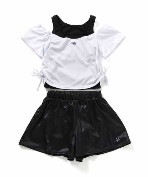 algyレイヤード風オフショル2Pセット水着