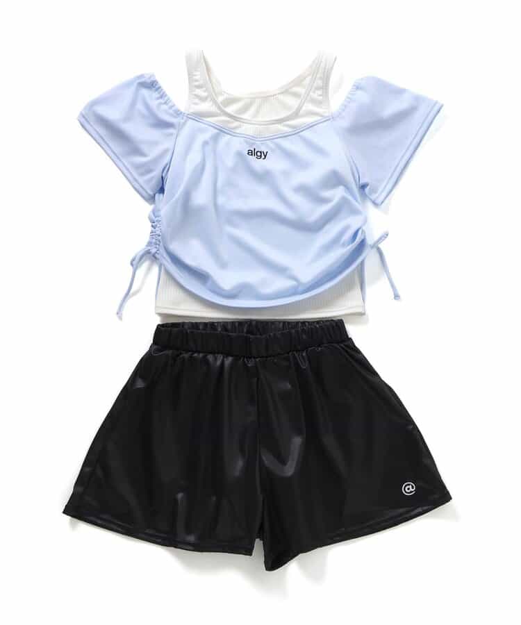 algyレイヤード風オフショル2Pセット水着