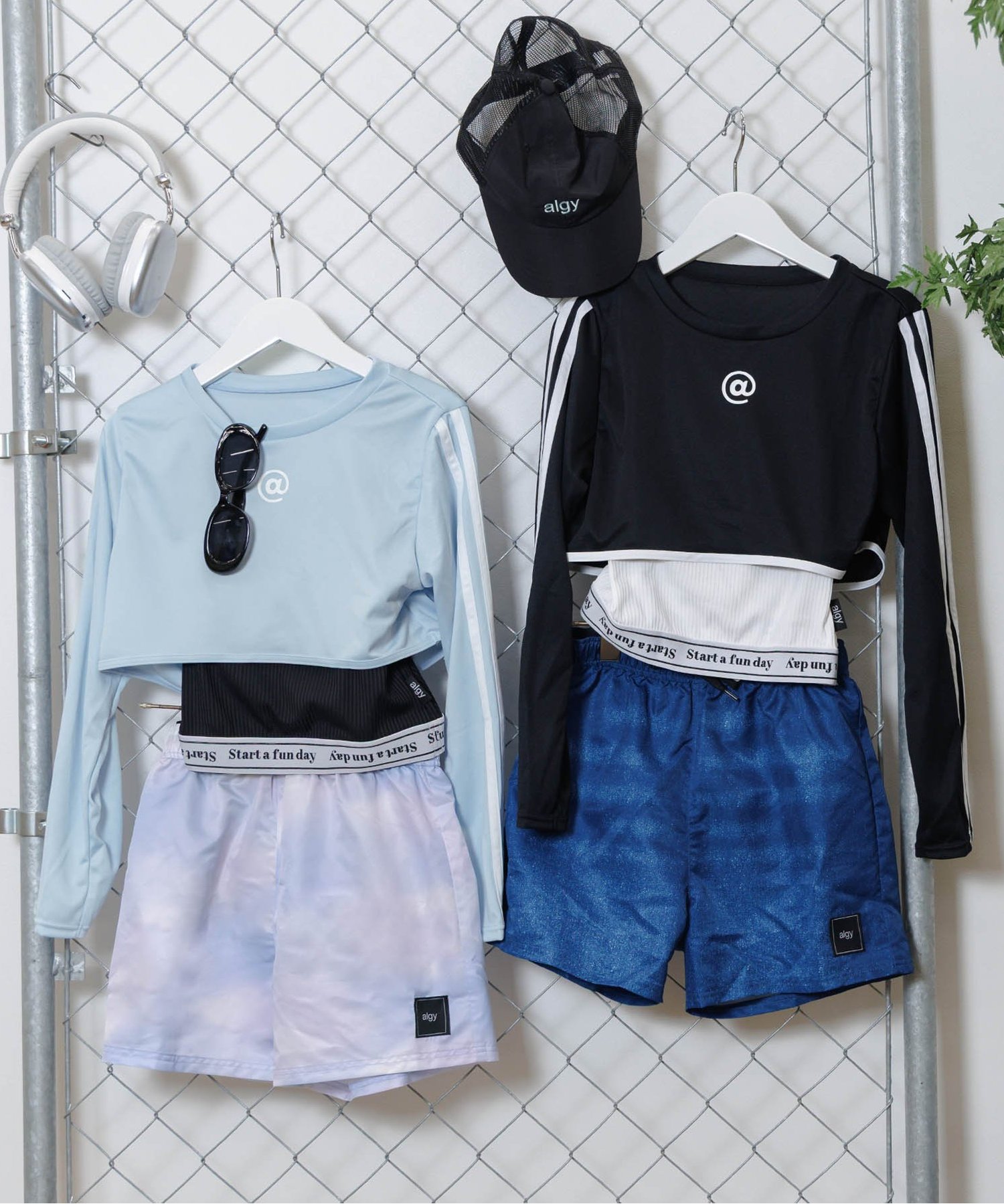 ☆SALE☆パフスリ花柄スカパン2Pセット水着（A3GG115）|algy
