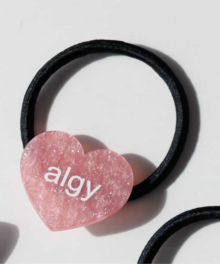 algyハートロゴヘアゴム
