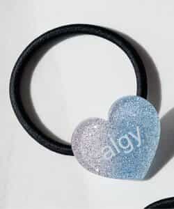 algyハートロゴヘアゴム