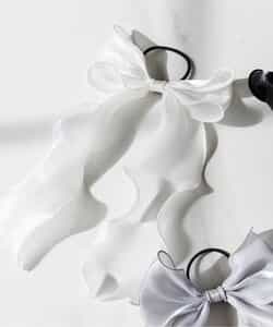 オーガンジーりぼんヘアゴム