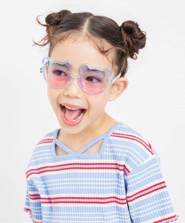 【UVカット】サングラス(クマ・クリアブルー)