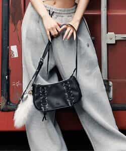 ★SALE★レースアップショルダーバッグ