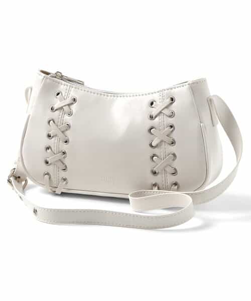 レースアップショルダーバッグ