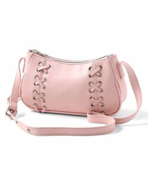 レースアップショルダーバッグ