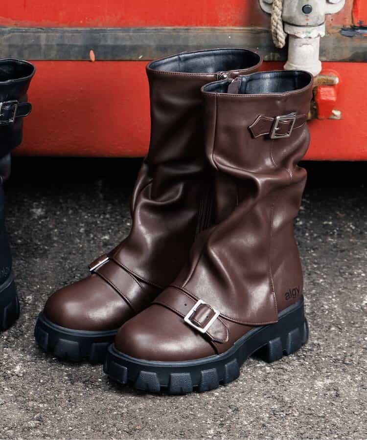 ルーズカバーデザインエンジニアブーツ