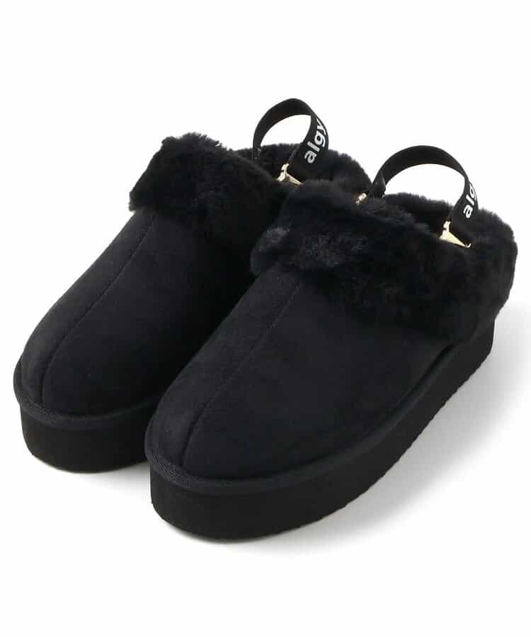 ★SALE★バックバンド厚底ムートンスリッポン