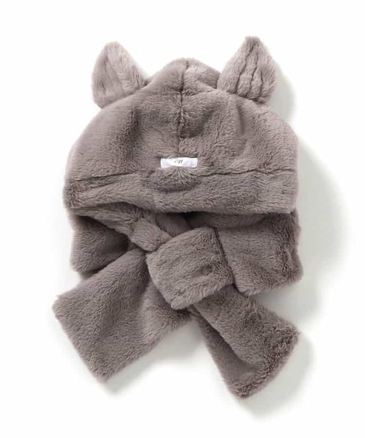 エンジェルフード付きネックウォーマー