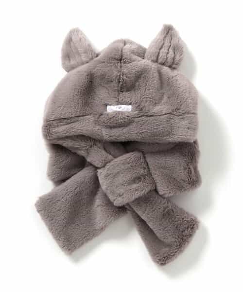 エンジェルフード付きネックウォーマー