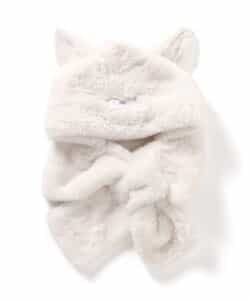 エンジェルフード付きネックウォーマー