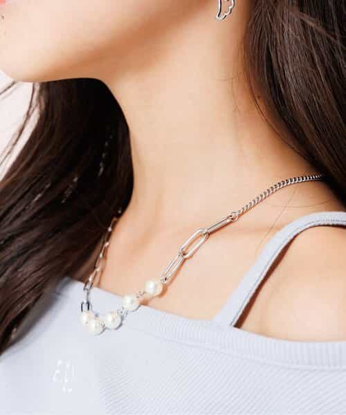 パールコンビネックレス
