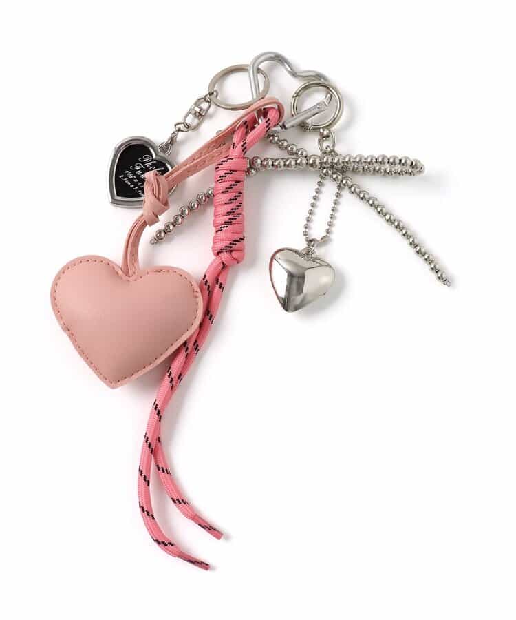 レザーハートコードチャーム