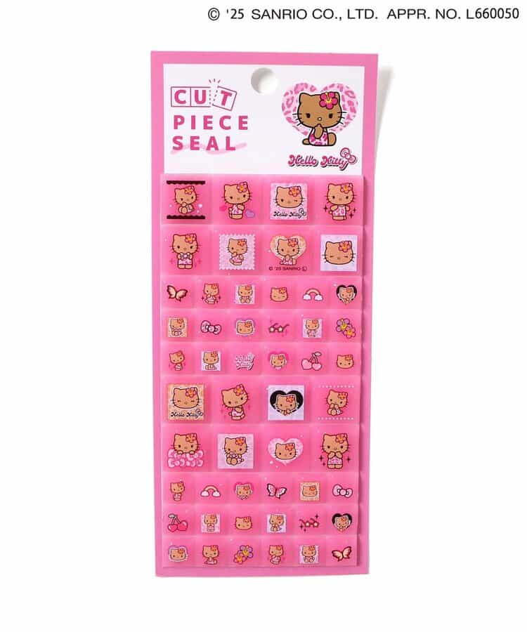 【サンリオキャラクターズ】ハローキティ（日焼けデザイン）カットピースシール