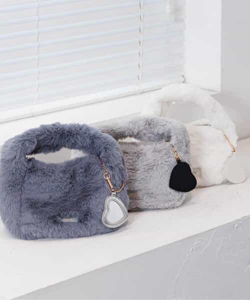 ファー2WAYミニトート