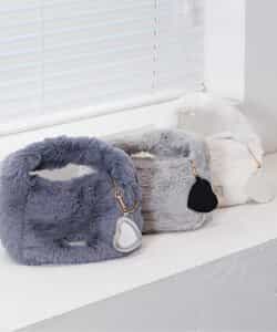 ファー2WAYミニトート