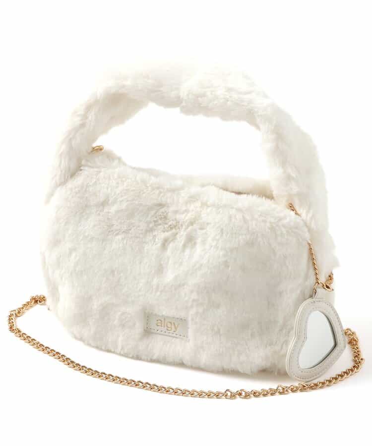 ファー2WAYミニトート