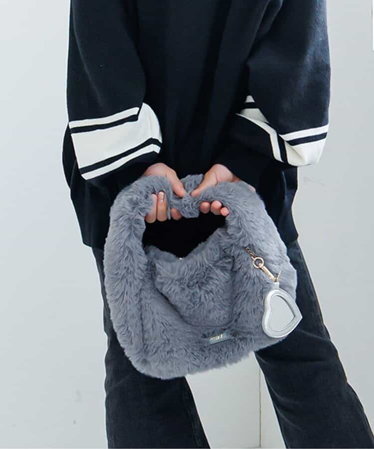 ファー2WAYミニトート