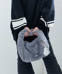 ファー2WAYミニトート