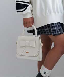 リボンミニボストン