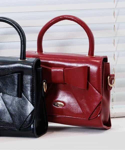 リボンミニボストン