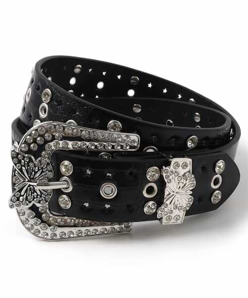 ビジューバックルベルト1