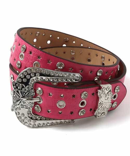 ビジューバックルベルト1