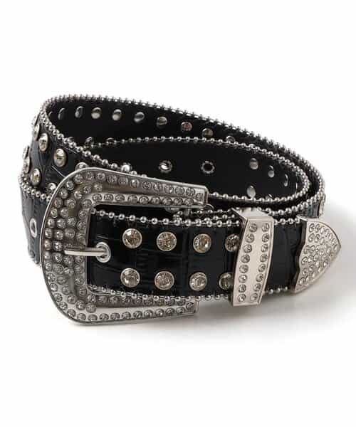 ビジューバックルベルト3