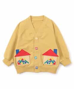 積み木遊び刺繍カーディガン