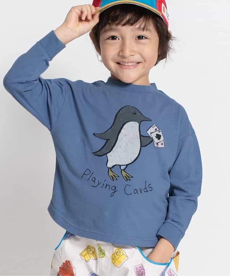 ゆる動物プリント長袖Tシャツ