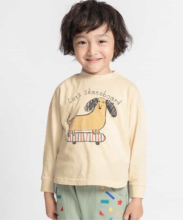 ゆる動物プリント長袖Tシャツ