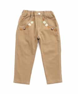 DB ファンキー刺繍パンツ 130 桜と扇子サルエルパンツ 今昔 レディース KJ-29220 和柄 和風 狐