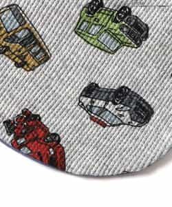 再々販★ブラック積み木×モカ★ ハンドメイド　リバーシブル　スタイ 再々販☆ブラック積み木×モカ☆ ハンドメイド リバーシブル スタイ