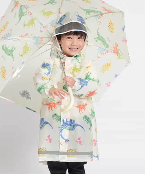 ☆1/13(火)お昼12:59まで3点10％OFF☆クレヨンお絵描き恐竜柄レインコート
