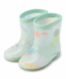 クレヨンお絵描き恐竜柄レインブーツ