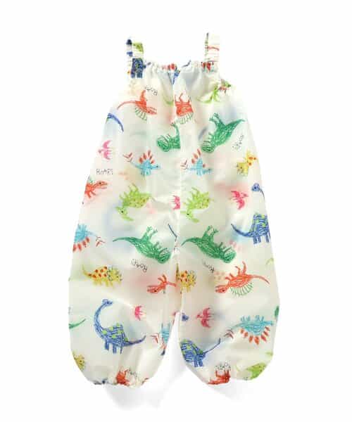 ☆1/13(火)お昼12:59まで3点10％OFF☆クレヨンお絵描き恐竜柄プレイウェア