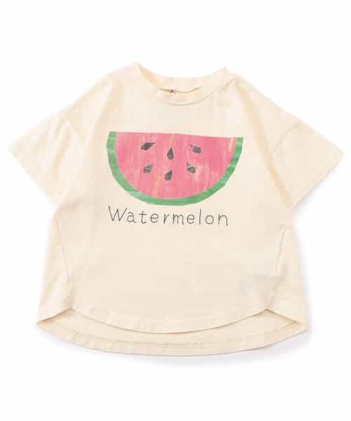 ★SALE★色々フルーツとベジタブル切り絵プリントTシャツ