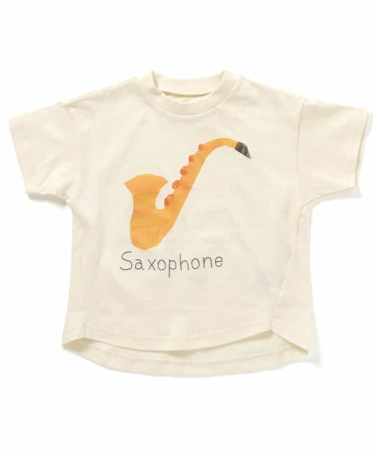 楽器切り絵プリントTシャツ